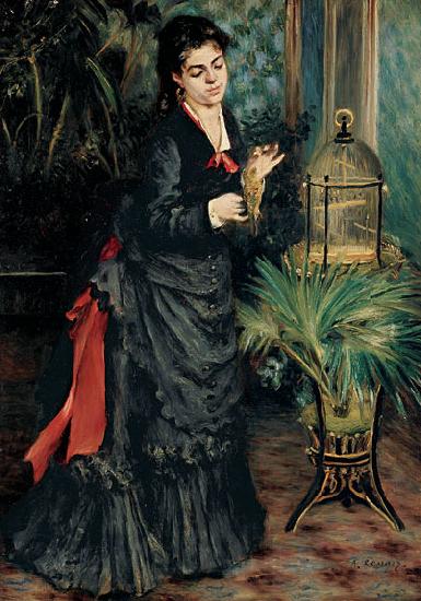 Pierre Auguste Renoir Woman with a Parrot Spain oil painting art
